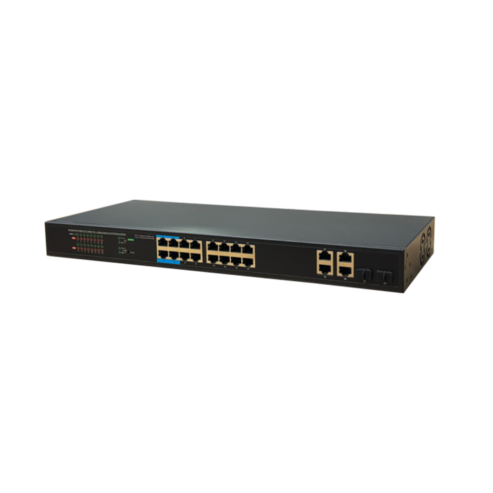 20-Port Gigabit Web-Managed PoE+ Switch