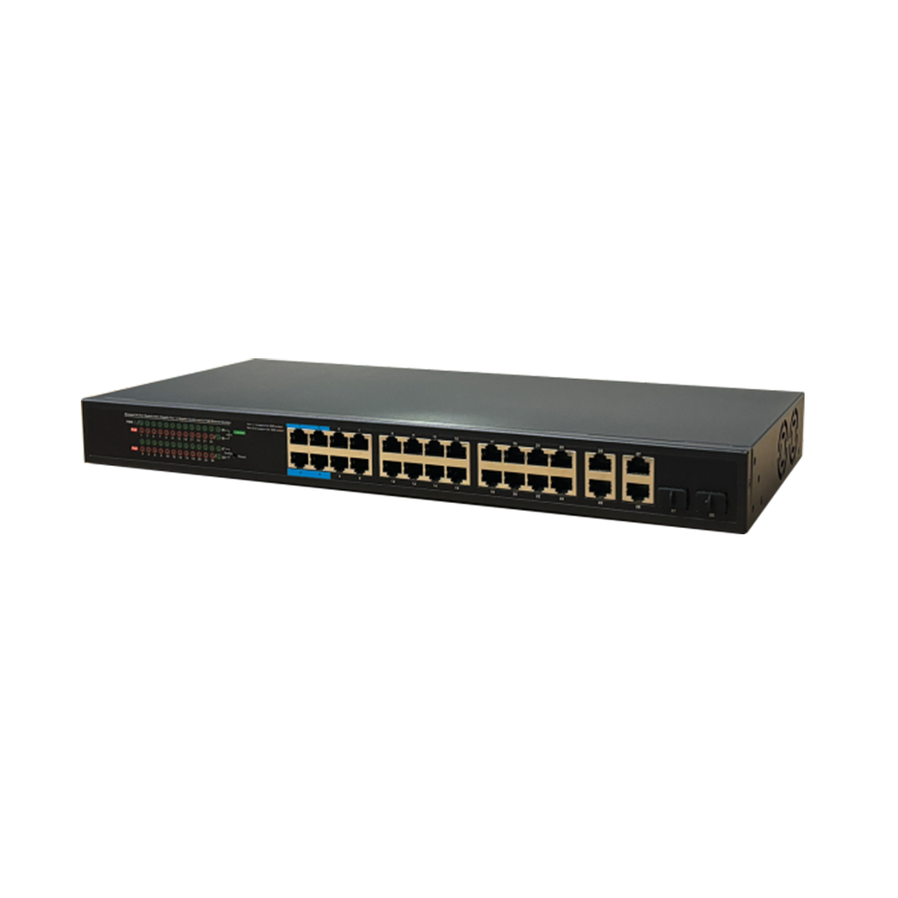 28-Port Gigabit Web-Managed PoE+ Switch