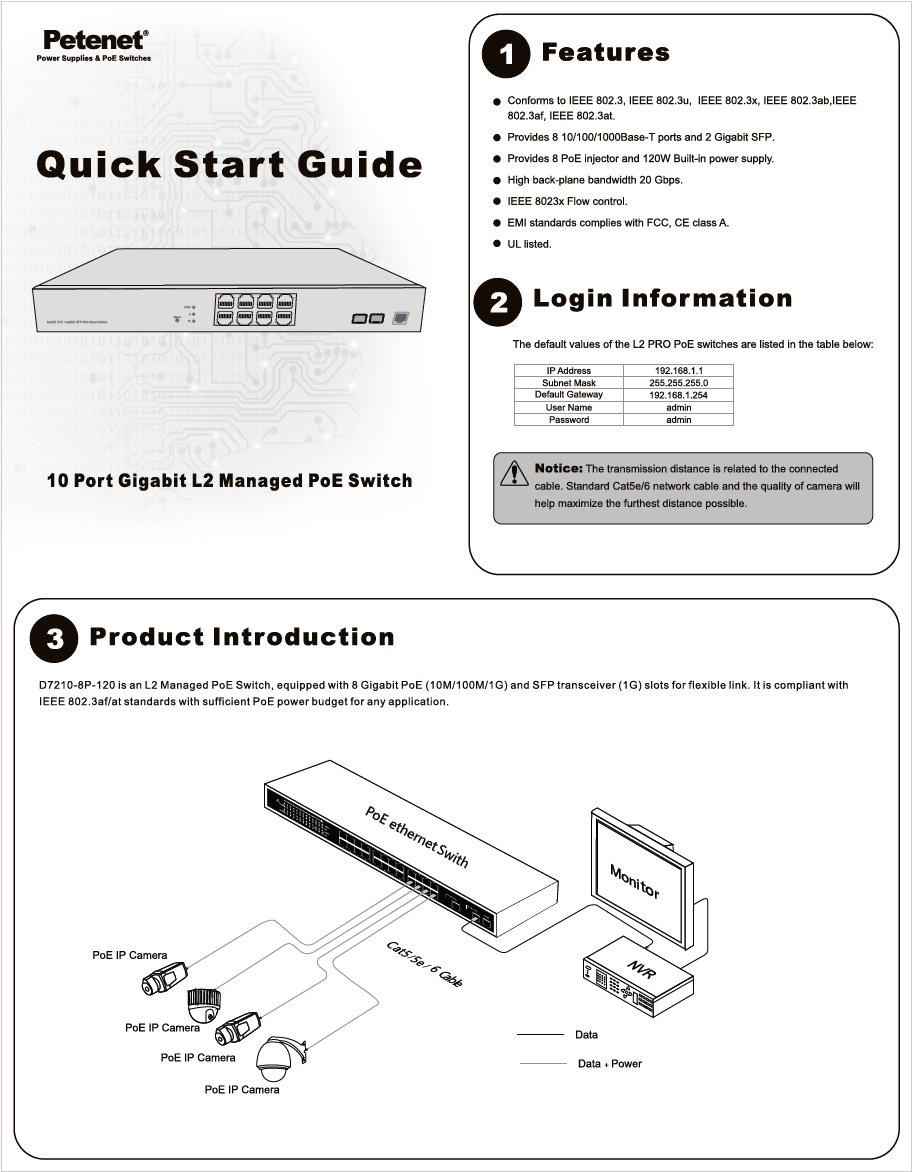 10-Port Gigabit L2 Managed PoE Switch