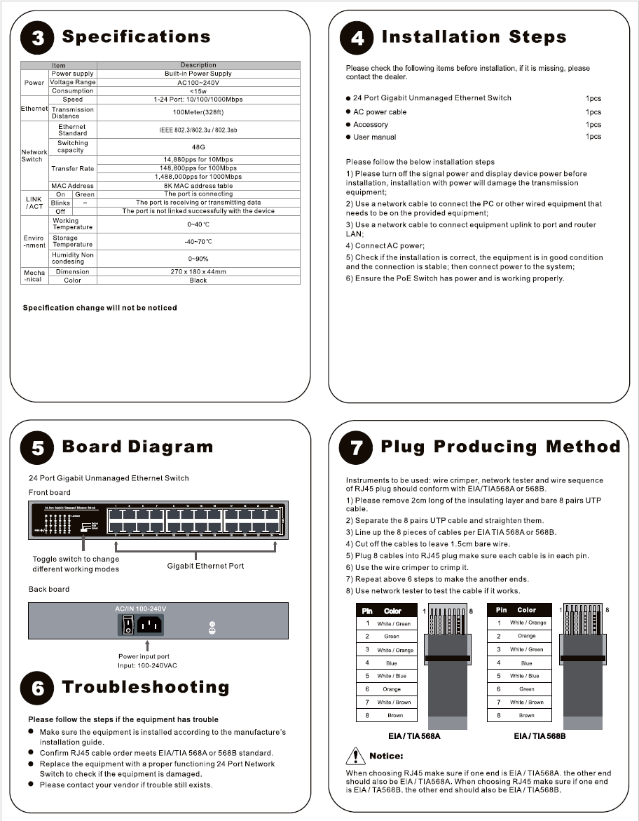 24-Port Gigabit Unmanaged Ethernet Switch