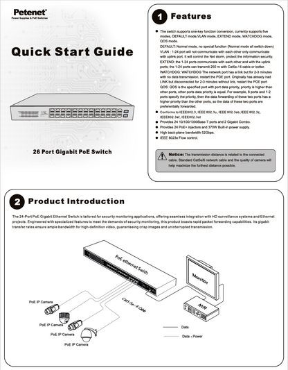 26-Port Gigabit PoE Switch