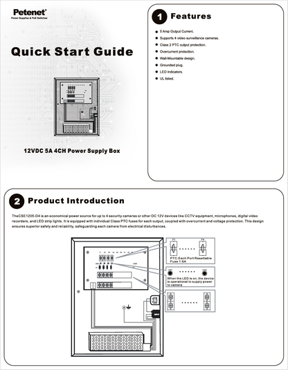 4-Ch 5A Power Supply Box