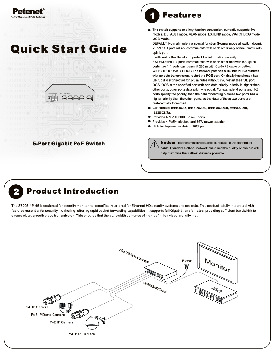 5-Port Gigabit PoE Switch