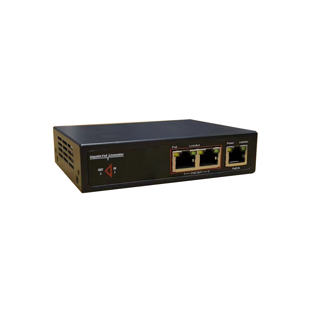 Indoor 2-Channel Gigabit PoE Extender