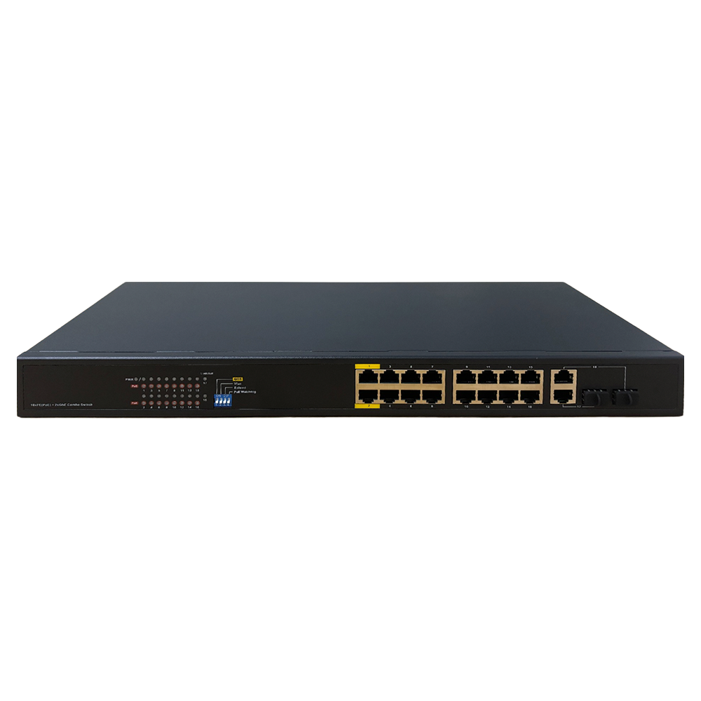 18-Port Fast Ethernet PoE Switch